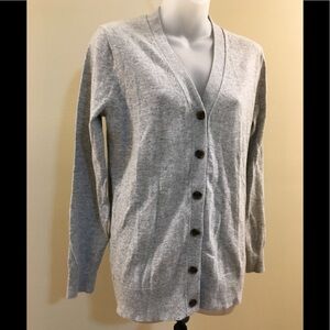NWT J Crew Long V-neck Cardigan Sweater Button S
